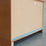 Vintage chest of drawers with bamboo and rattan details