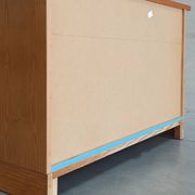 Vintage chest of drawers with bamboo and rattan details