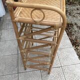 Vintage rattan chiffonier