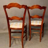 Pair of Elegant Walnut Chairs