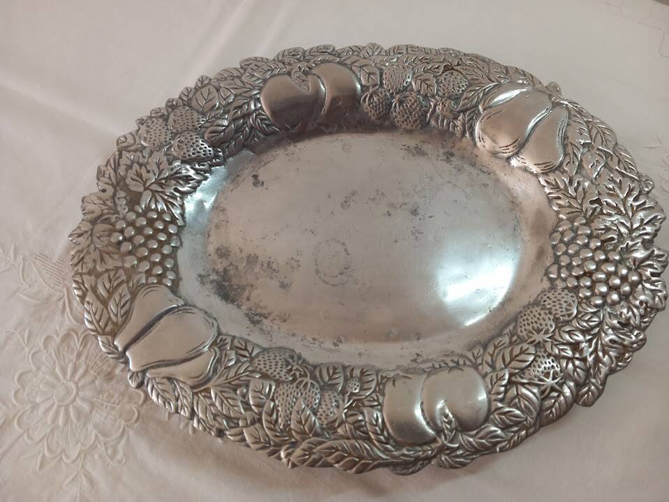 Vintage metal serving tray