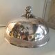 Cloche de service en métal argenté