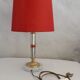 Marble and metal lamp