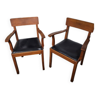 Pair of office armchairs