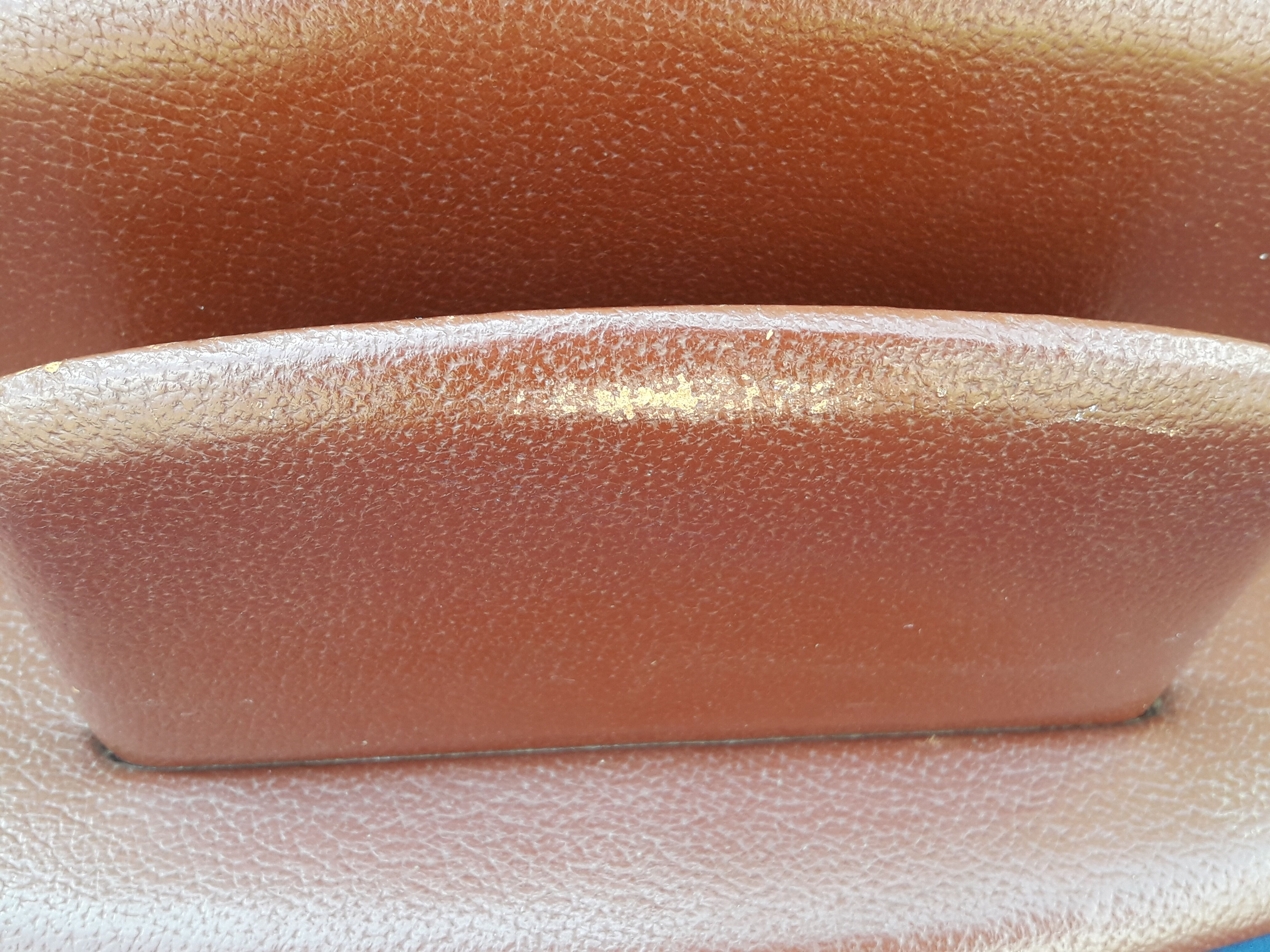 The Tanner's letter mail door in brown leather