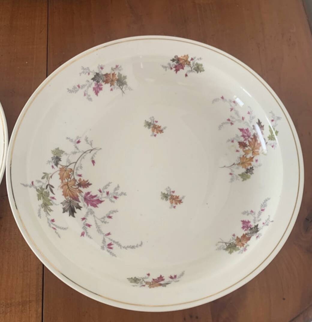 Set of 2 Limoges porcelain dishes
