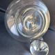 Blown crystal decanter with handle