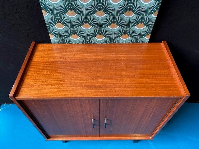 Meuble de rangements acajou vintage 60