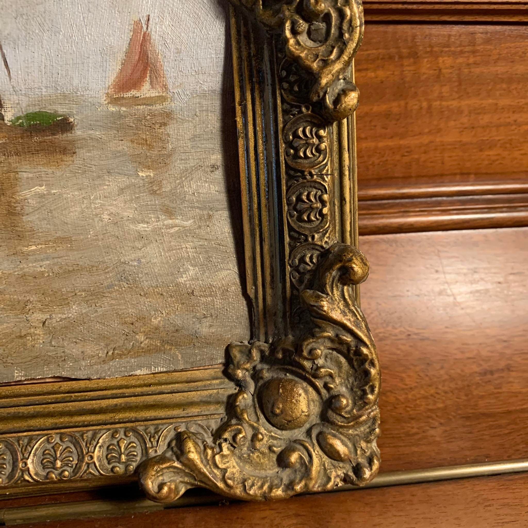 Oil painting on canvas Marine