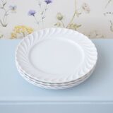 4 Haviland plates in white porcelain