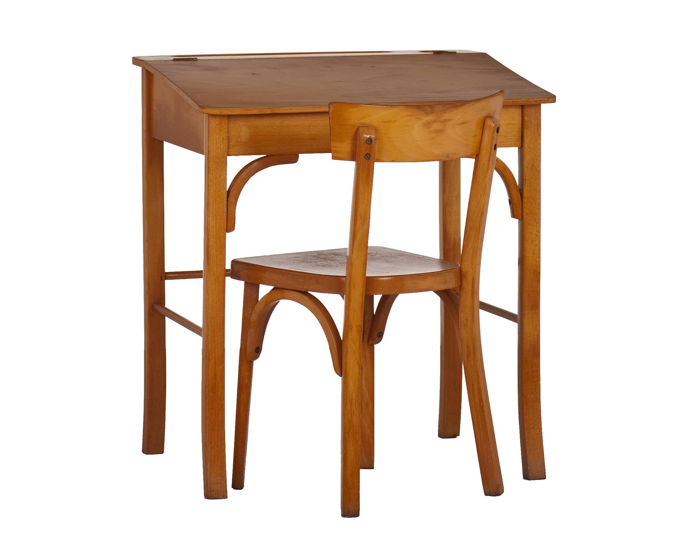 Baumann children's chair and desk vintage 1960