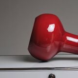 Large red ceramic vase, robert picault, 1960s