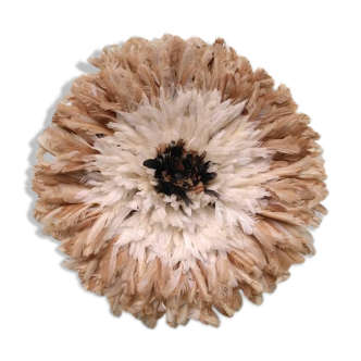 Juju hat intérieur naturel contour blanc puis beige de 80 cm