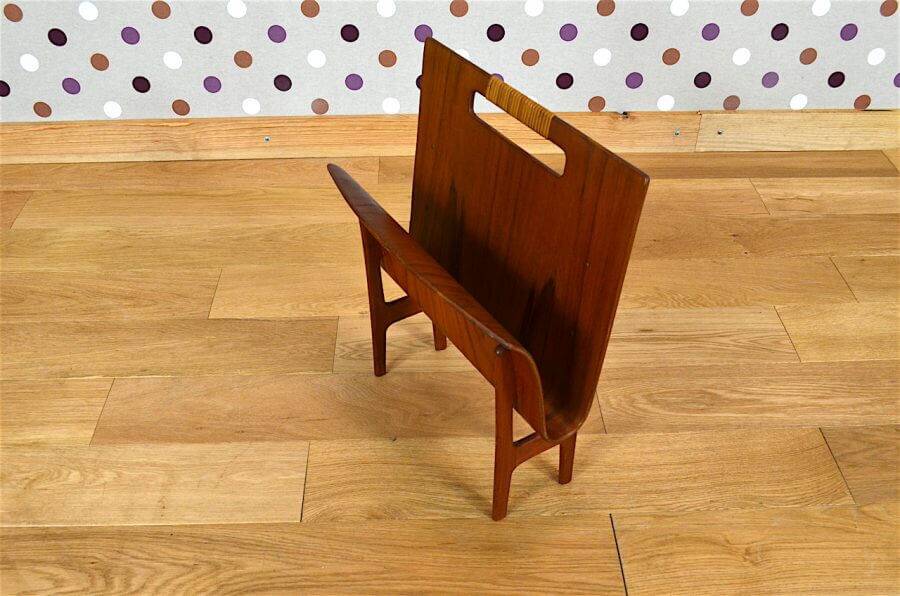 Danish Magazine Rack by Ejnar Larsen & Aksel Bender Madsen Vintage 1960
