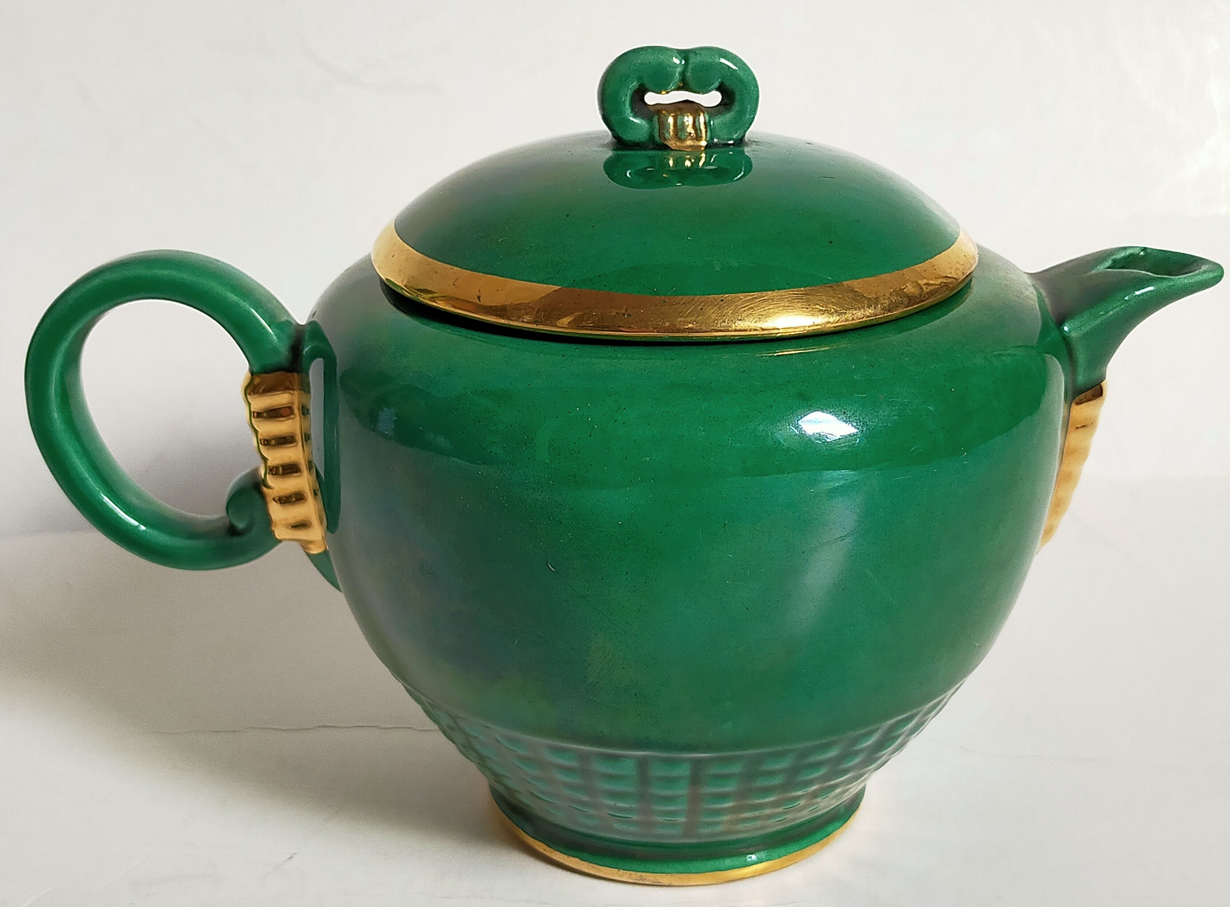 Teapot art-deco slurry of saint-clément numbered