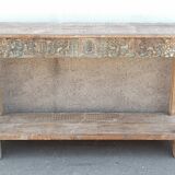 Old console in carved wood