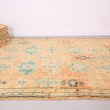 Large Vintage Boujaad Rug 207 x 325 cm - Peach Moroccan rug - Berber Rug