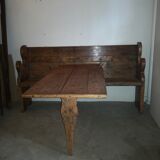 Savoyard bench with removable table
