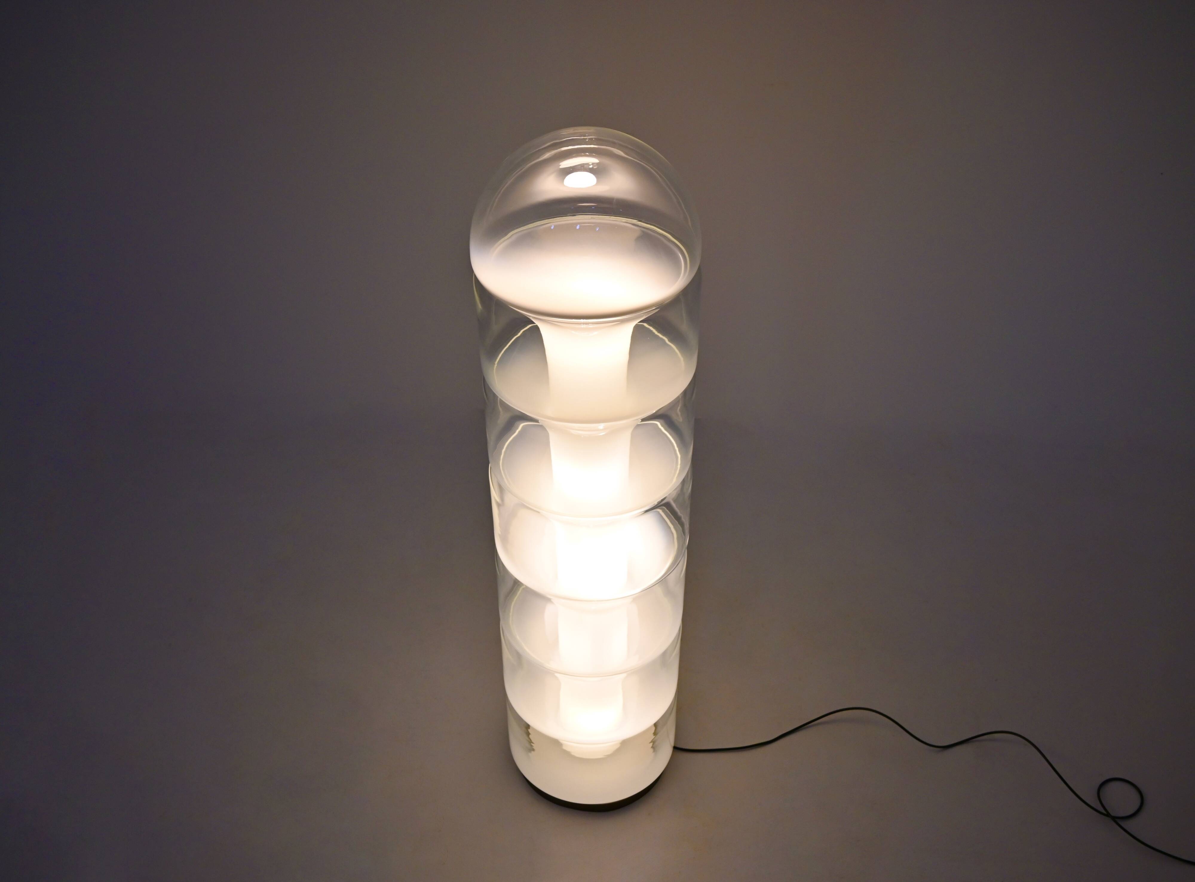 Sfumato LT316 Murano glass floor lamp by Carlo Nason for Mazzega, 1