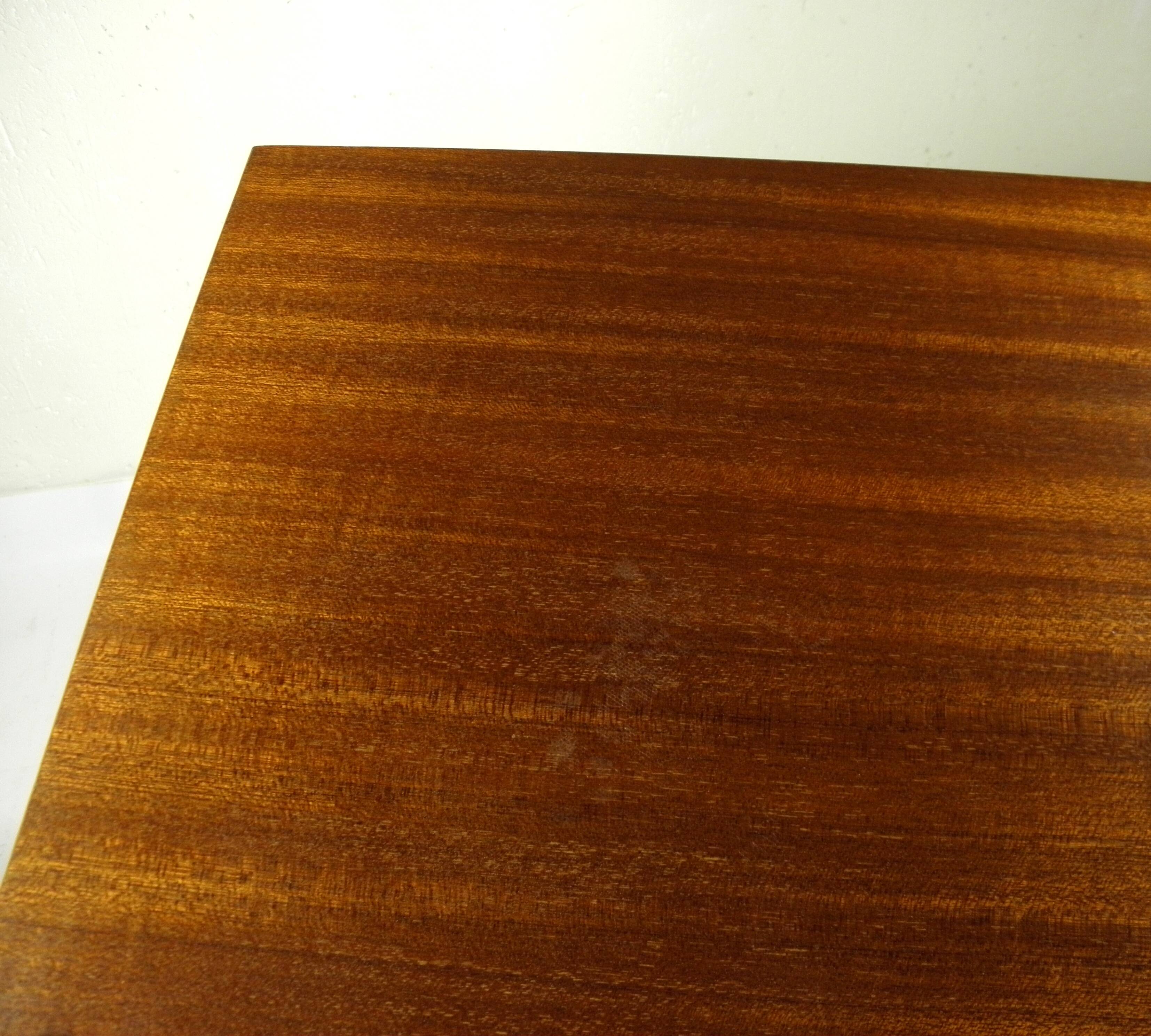 1960s bedside table with tapered legs