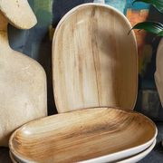 Trois raviers céramique au décor de coups de pinceaux vintages