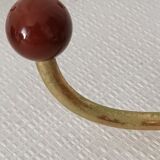 Art deco bakelite brass hooks