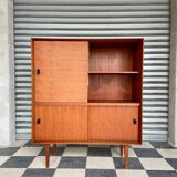 Scandinavian design teak showcase buffet