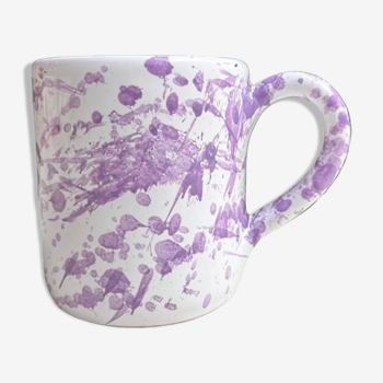 Purple dots mug