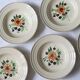 Set of 5 hollow plates Boch La Louvière, vintage