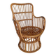 Bonacina rattan armchair, Italy, 1960s