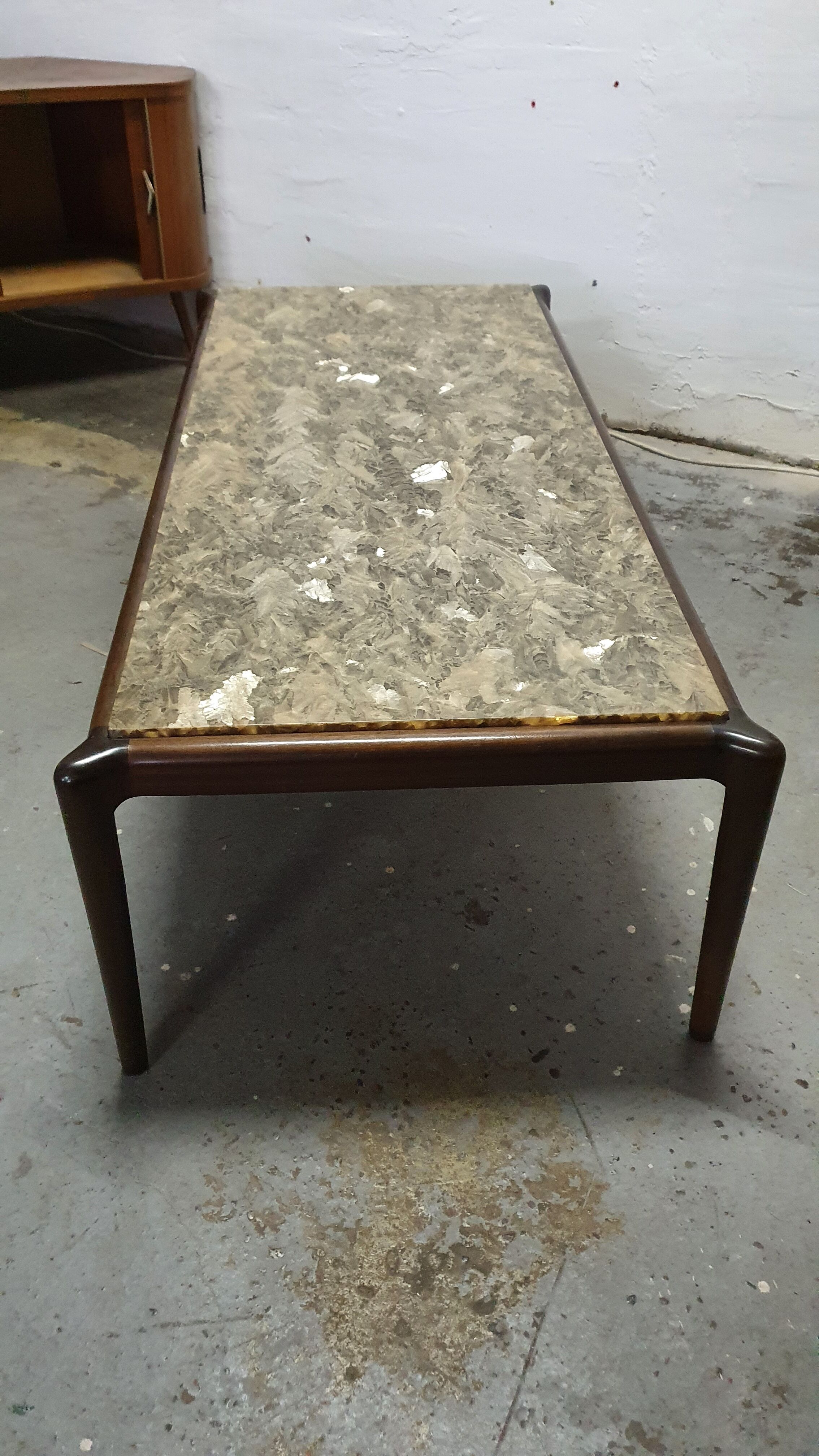 Coffee table top resin onyx 60s