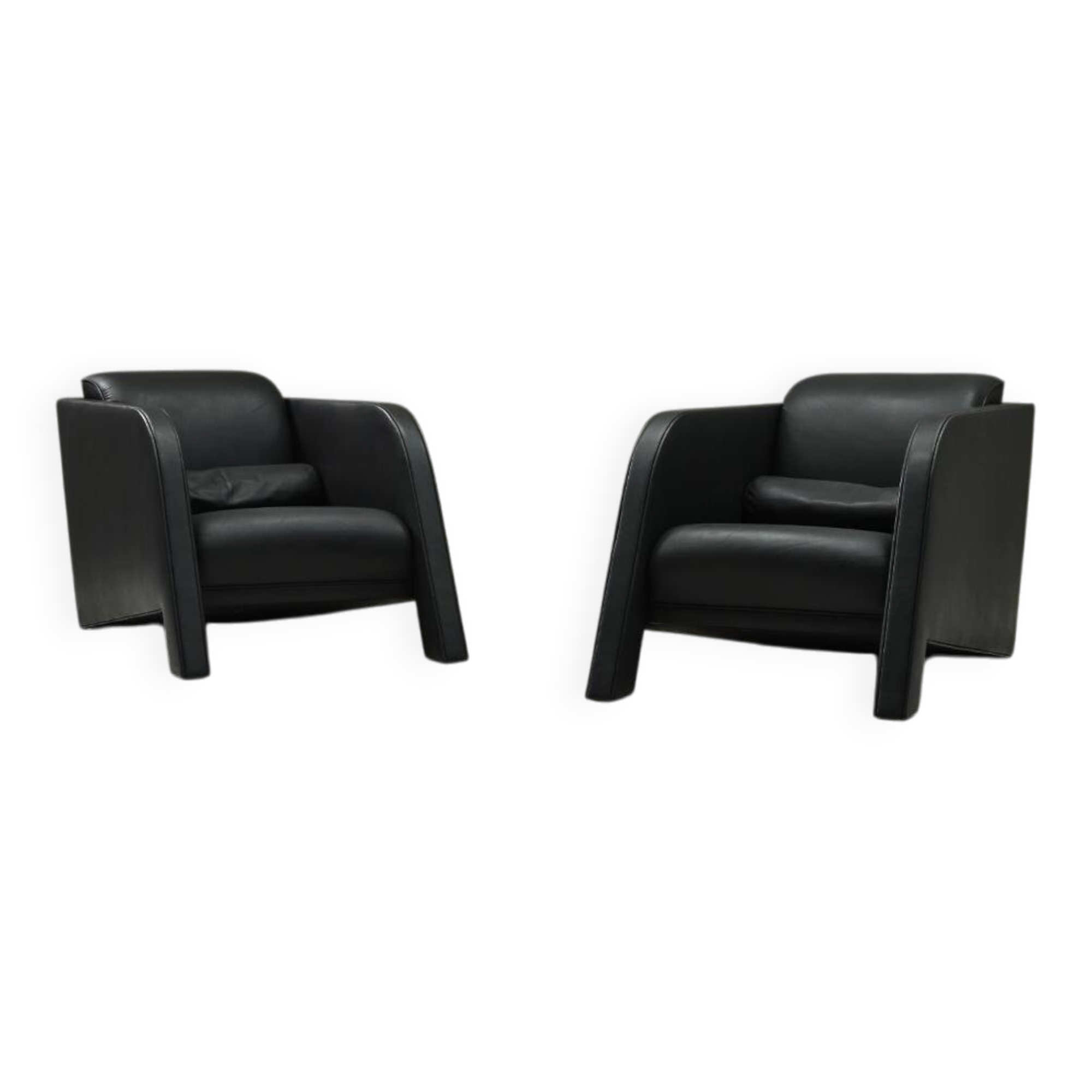 Rare set of two Ypsilon lounge chairs by Ulf Moritz, 1980s The Netherlands.
