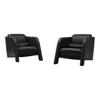 Rare set of two Ypsilon lounge chairs by Ulf Moritz, 1980s The Netherlands.