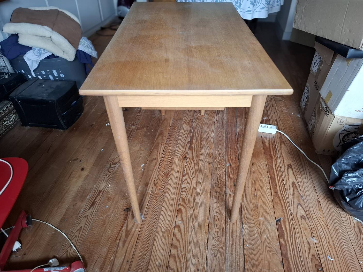 Solid oak desk from the 60s-70s.