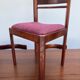 Table à manger en bois de teck avec 6 chaises vintage en palissandre