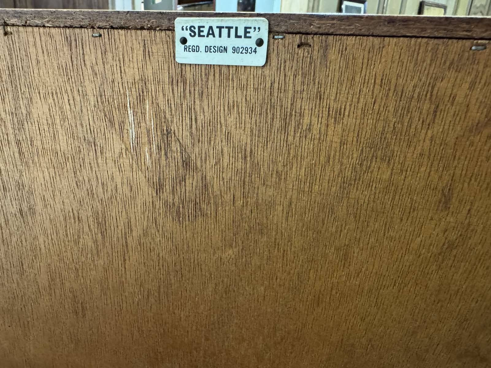 1970s teak English bar