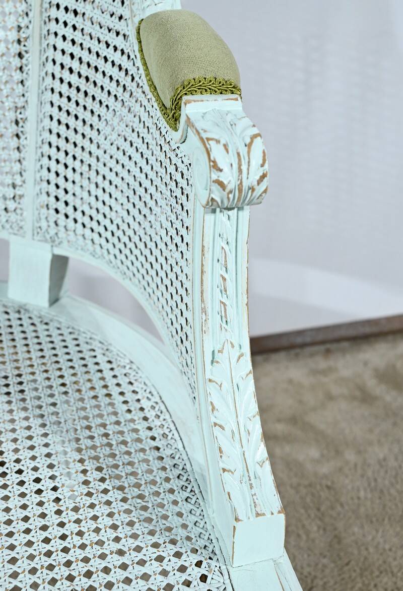 Broken Beech Duchess with Rechampi, Louis XVI style – 2nd part of the 19th century