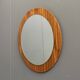 round wood mirror