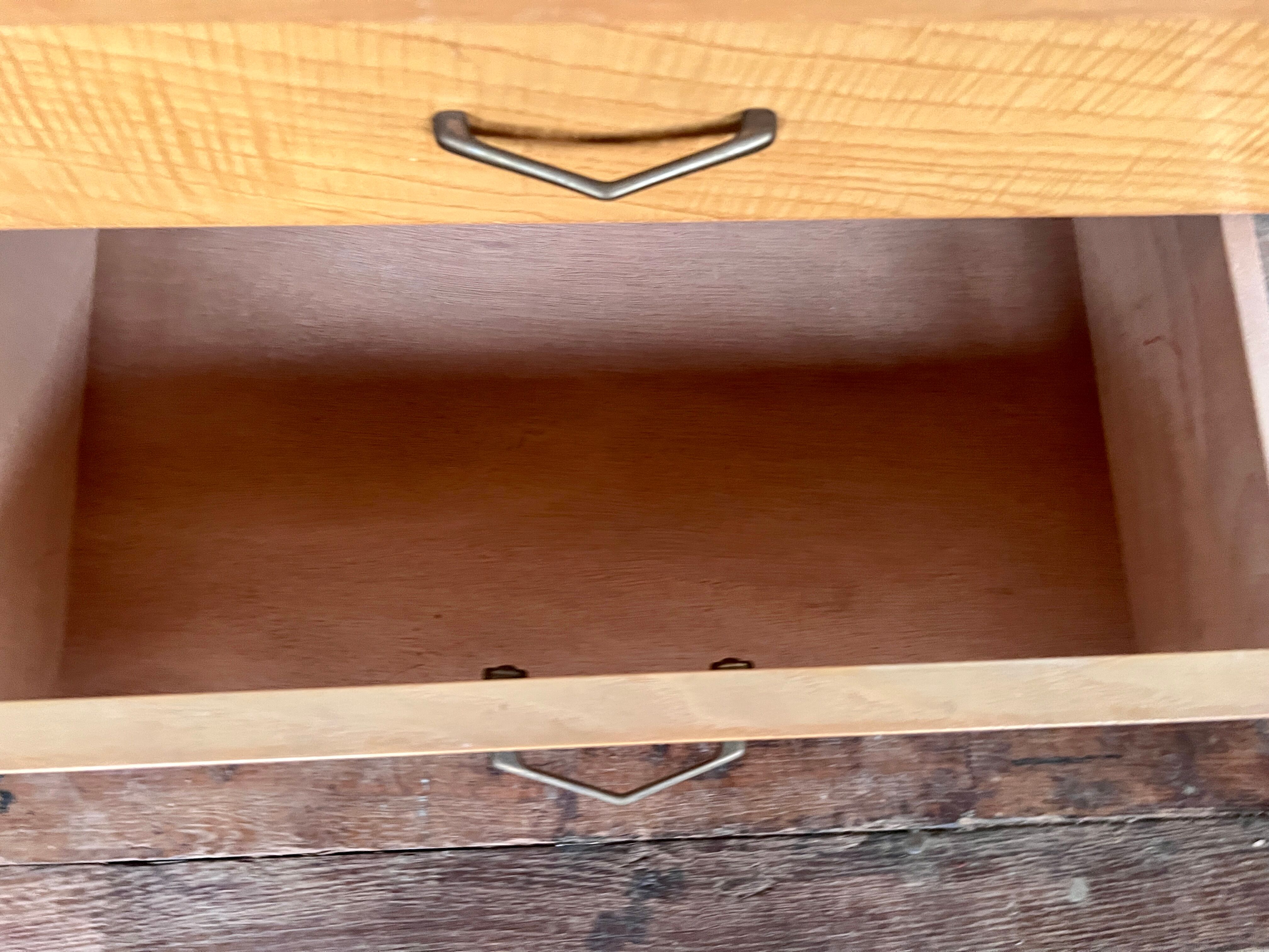 Pair of bedside tables end of vintage sofa