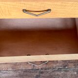 Pair of bedside tables end of vintage sofa