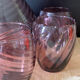 Purple blown glass orangade service