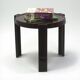 1970s Italian Space Age Table in Brown Plastic, Vintage Side or Coffee Tabl