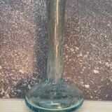 Vase soliflore en verre bullé