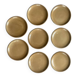 8 beige Berne stoneware plates wabi sabi