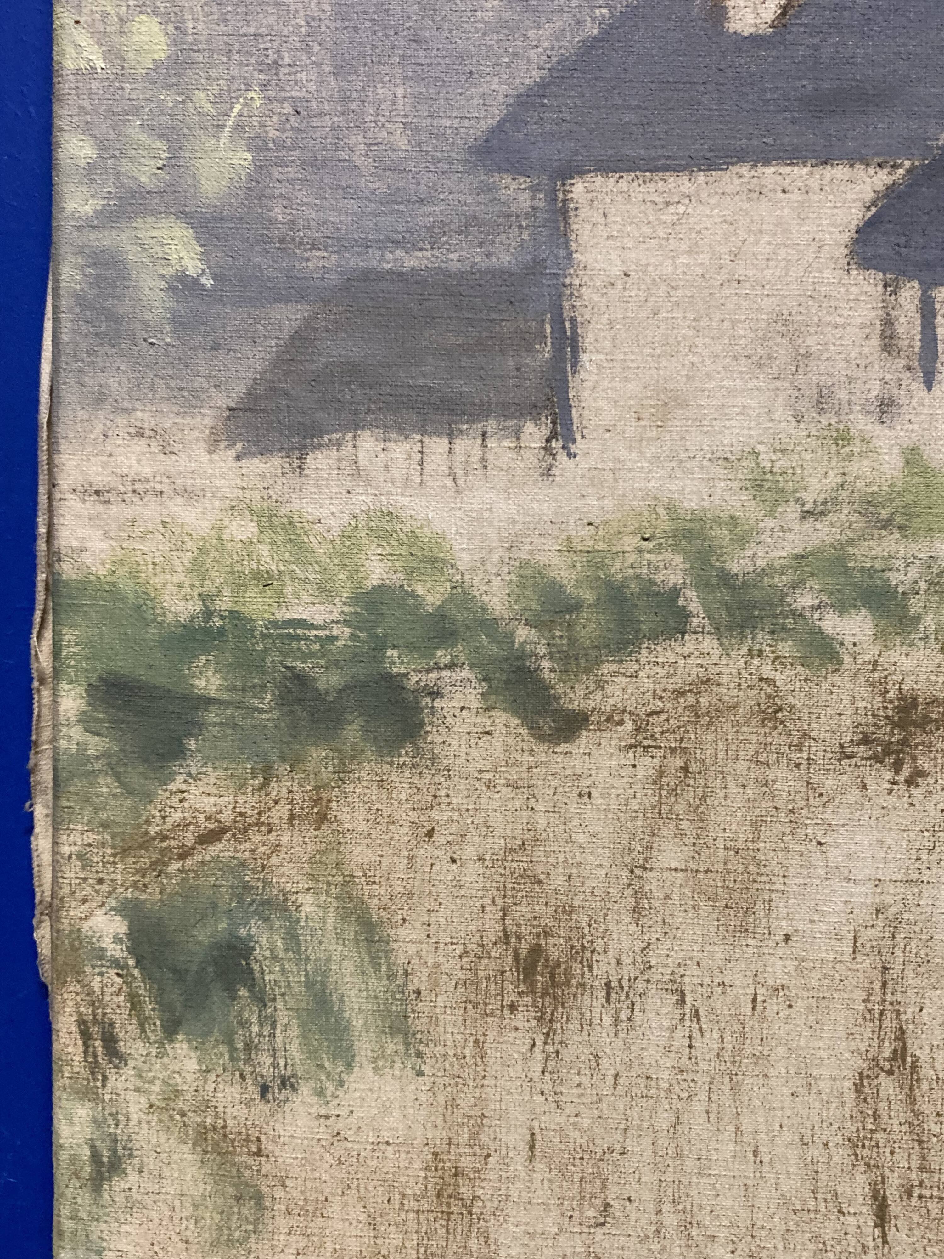 Marthe orant (1874-1957), spring, oil on canvas