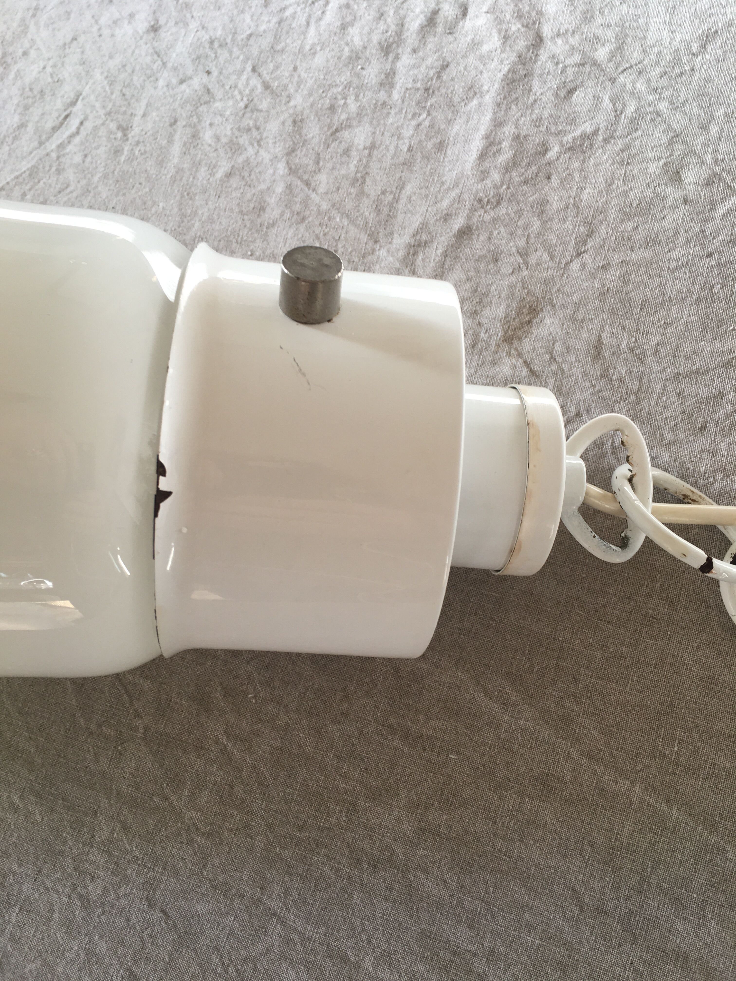 Glass bulb hanging lamp 1980