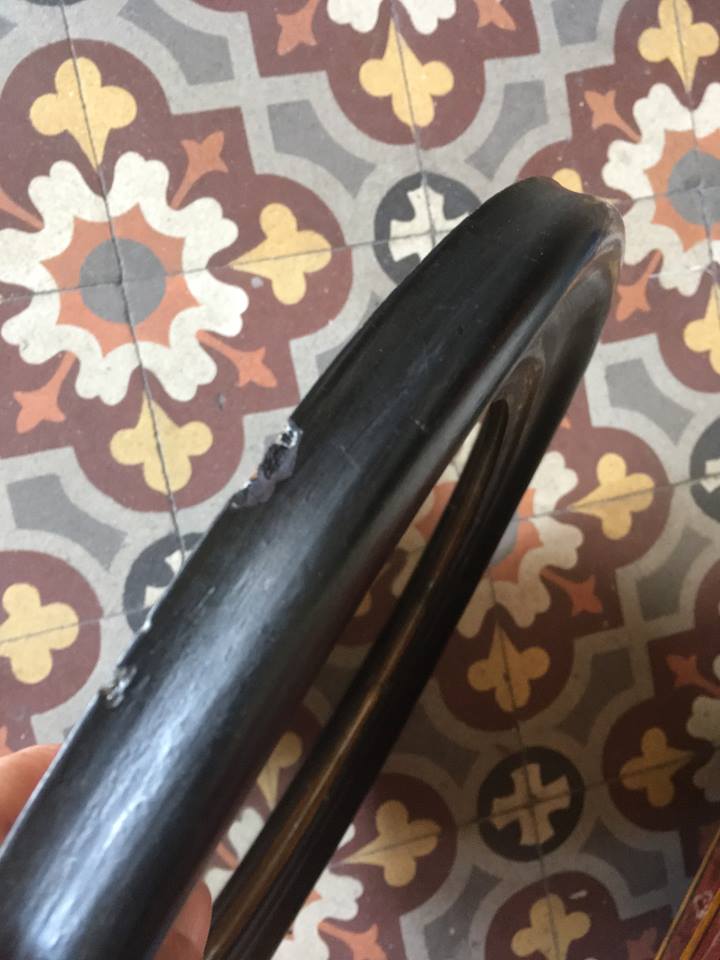 Round mirror style Napoleon III - 37x37cm