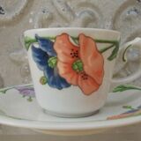 Cup and under cup coffee Villeroy & Boch model Amapola