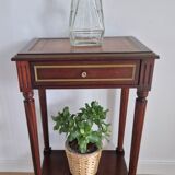 Pedestal table bedside Louis XVI mahogany style