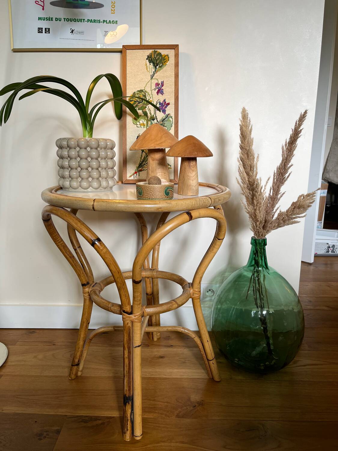 Round table 70 rattan wicker